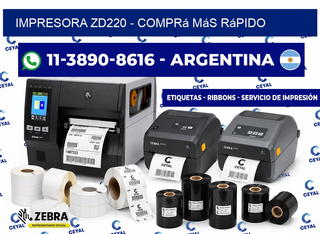 IMPRESORA ZD220 - Comprá más rápido
