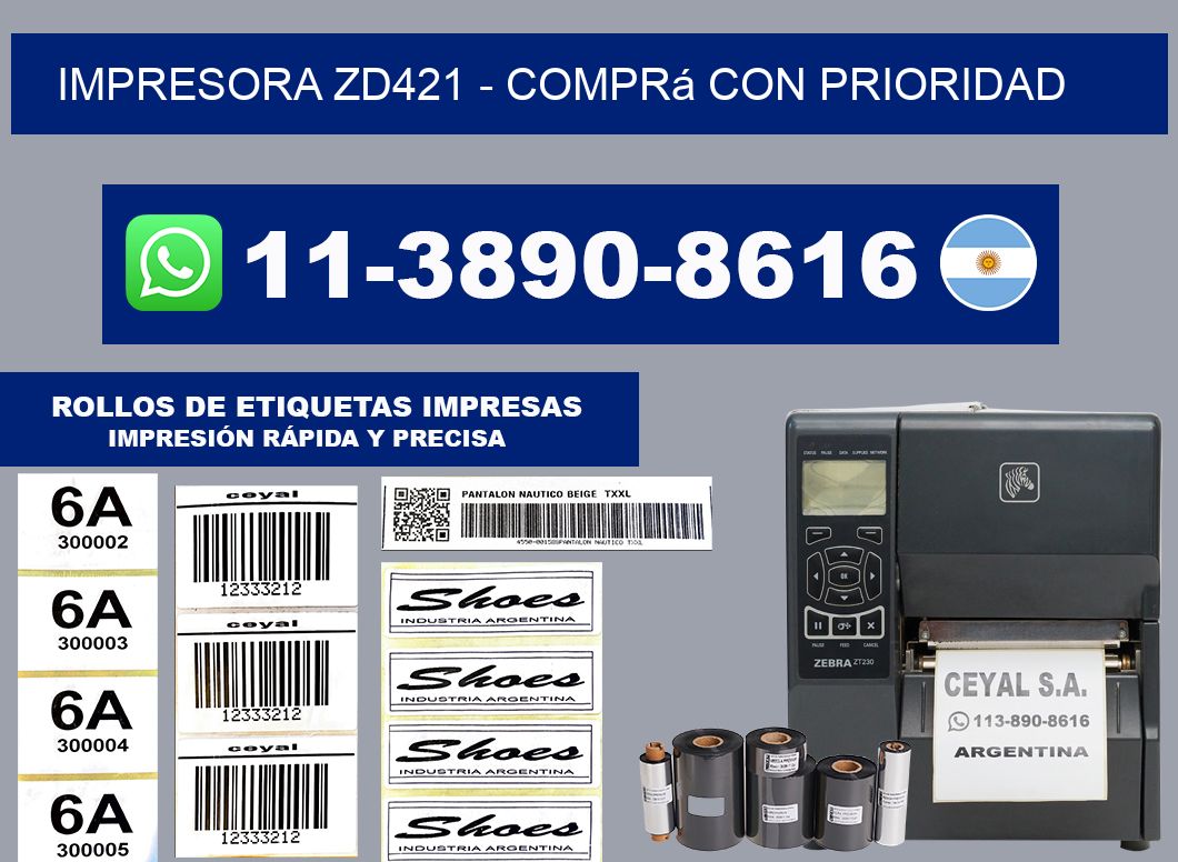 IMPRESORA ZD421 - Comprá con prioridad