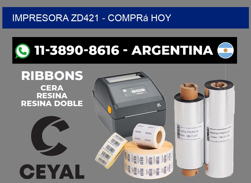 IMPRESORA ZD421 - Comprá hoy