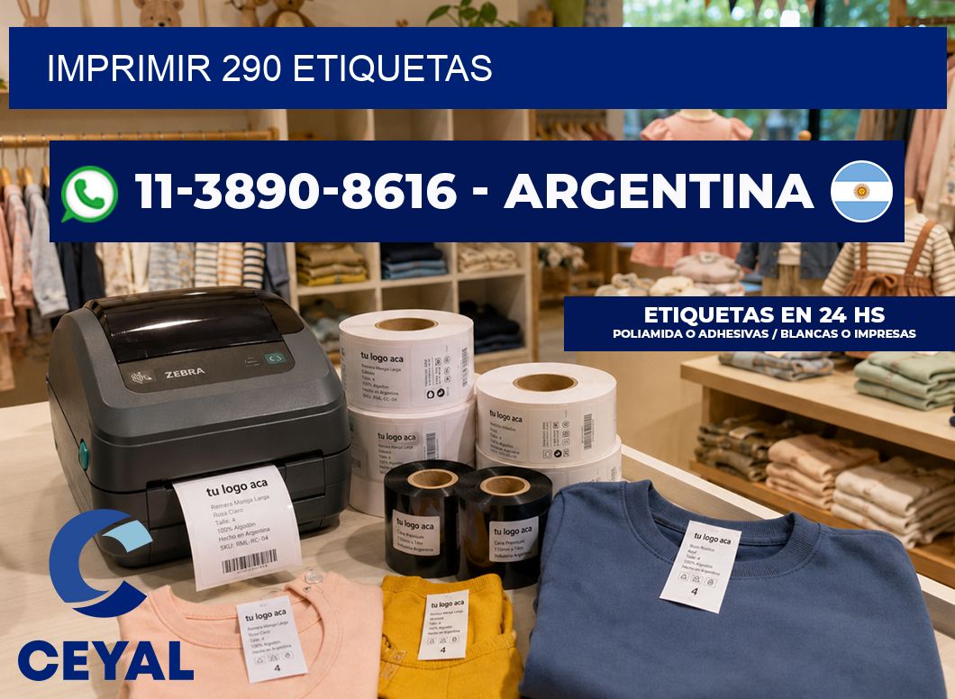 IMPRIMIR 290 ETIQUETAS