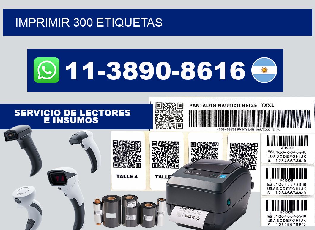 IMPRIMIR 300 ETIQUETAS