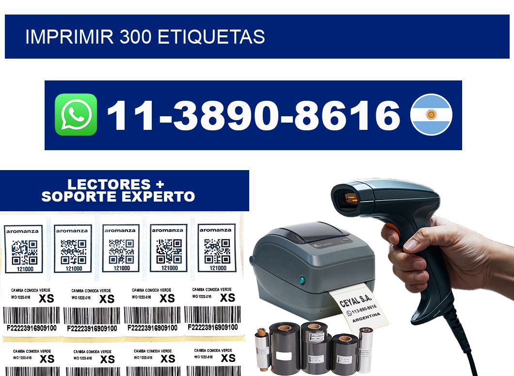 IMPRIMIR 300 ETIQUETAS
