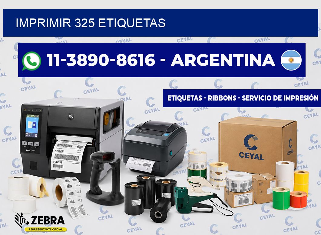 IMPRIMIR 325 ETIQUETAS