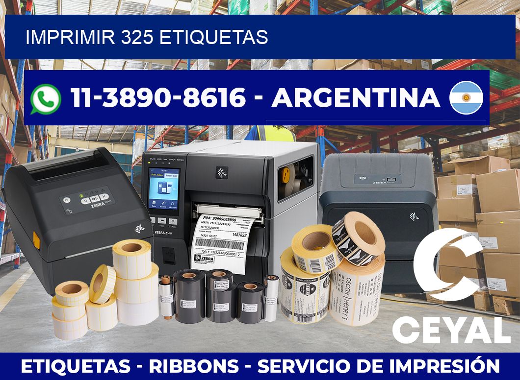 IMPRIMIR 325 ETIQUETAS