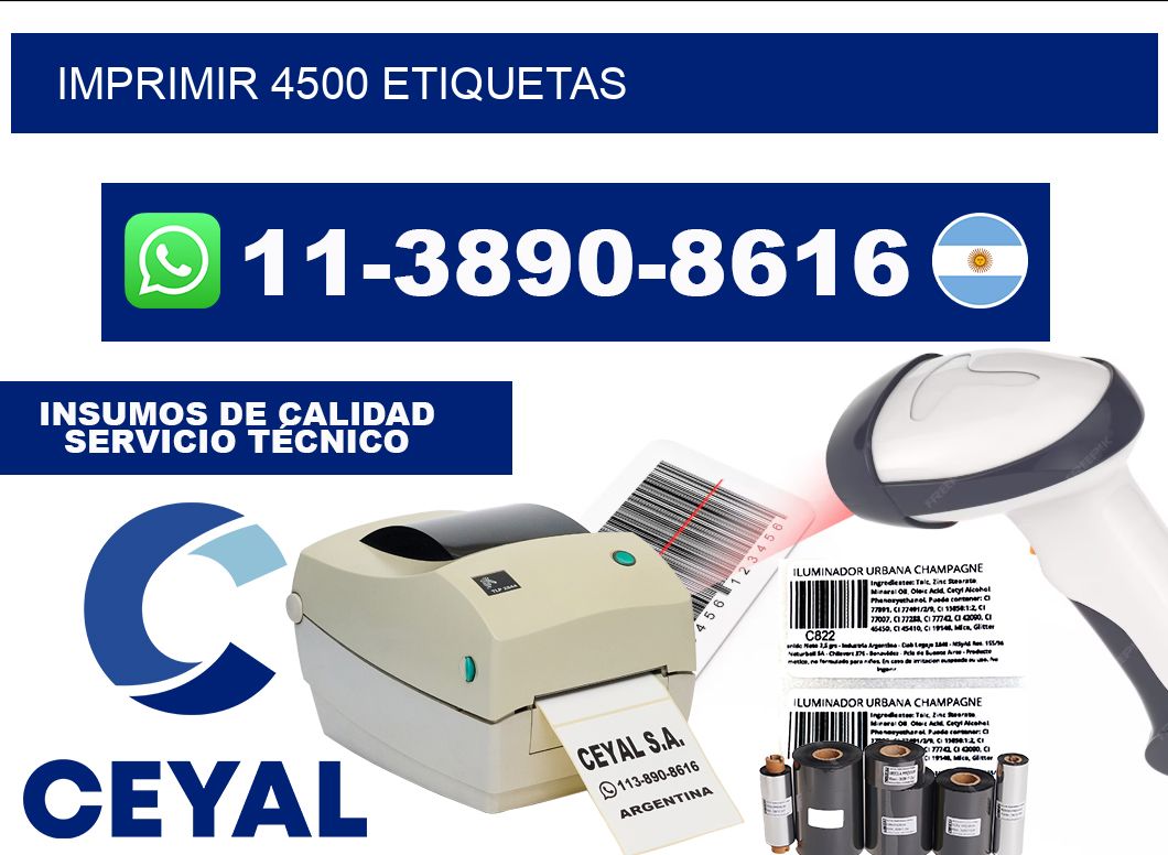 IMPRIMIR 4500 ETIQUETAS