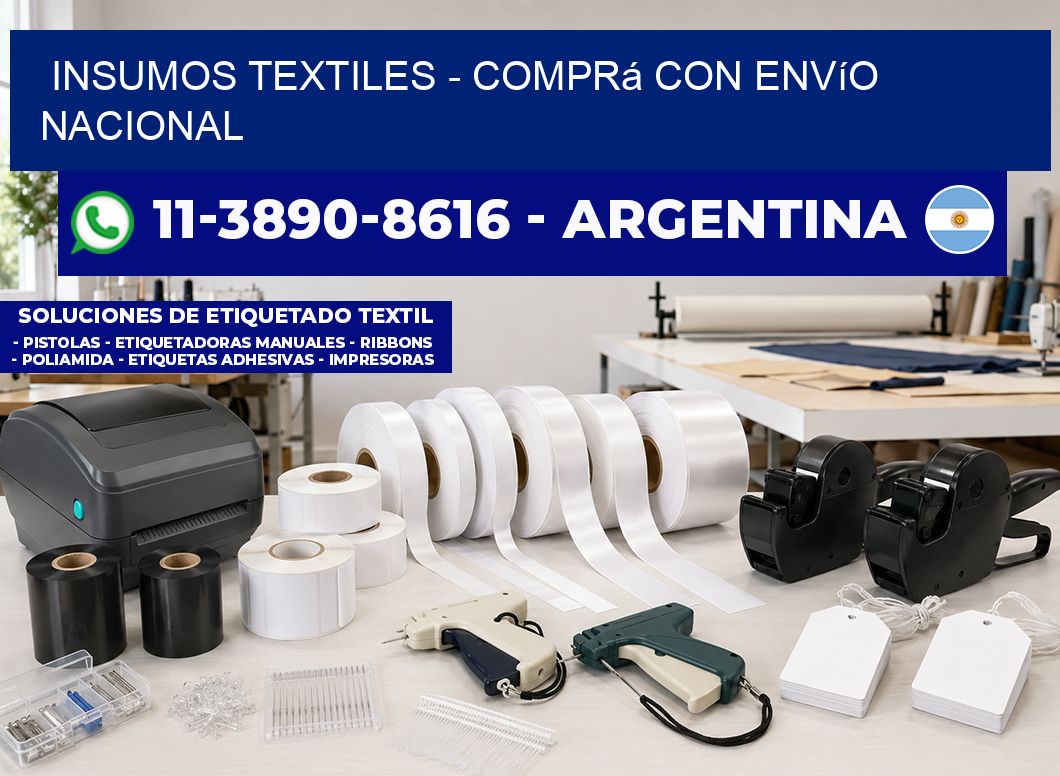 INSUMOS TEXTILES - Comprá con envío nacional