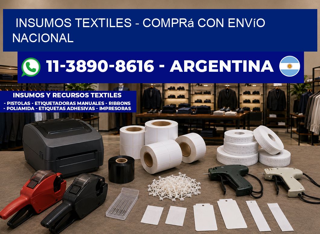 INSUMOS TEXTILES – Comprá con envío nacional