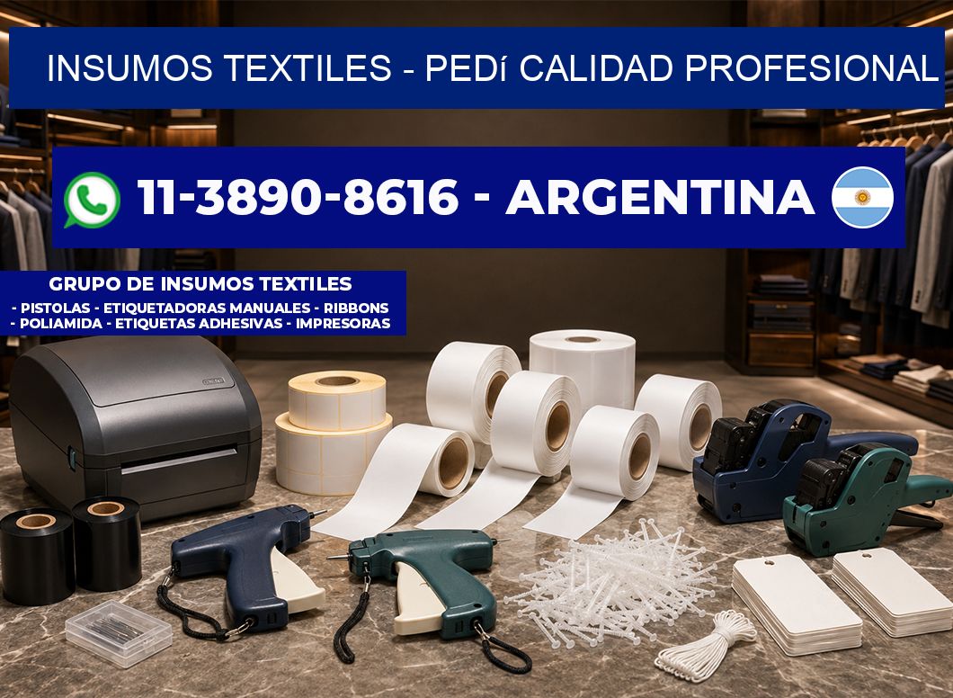 INSUMOS TEXTILES - Pedí calidad profesional