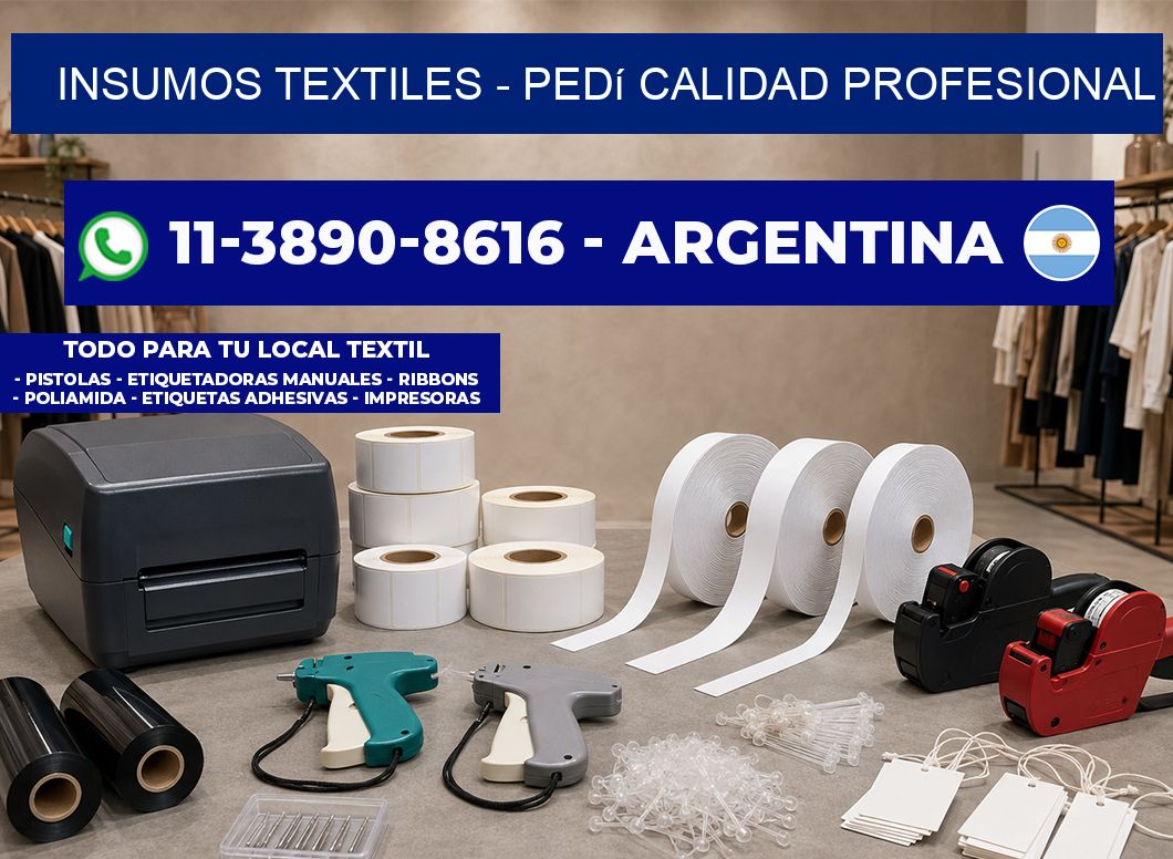 INSUMOS TEXTILES - Pedí calidad profesional