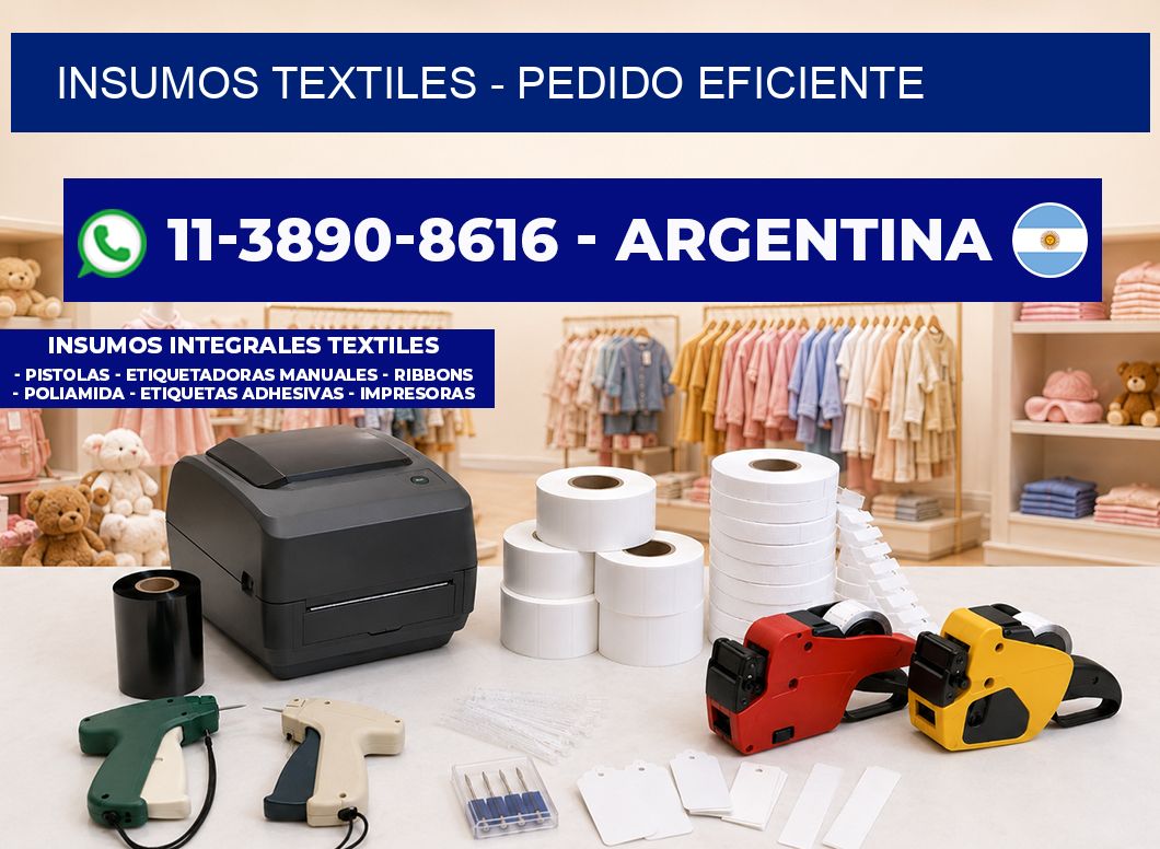 INSUMOS TEXTILES - Pedido eficiente