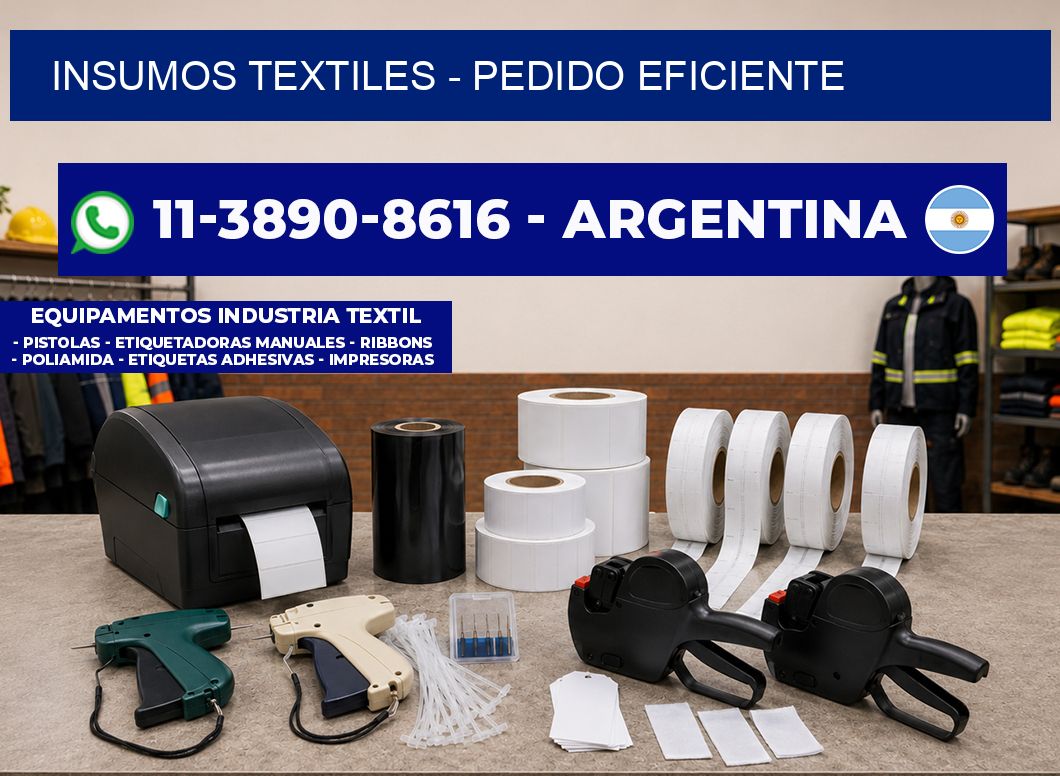 INSUMOS TEXTILES - Pedido eficiente