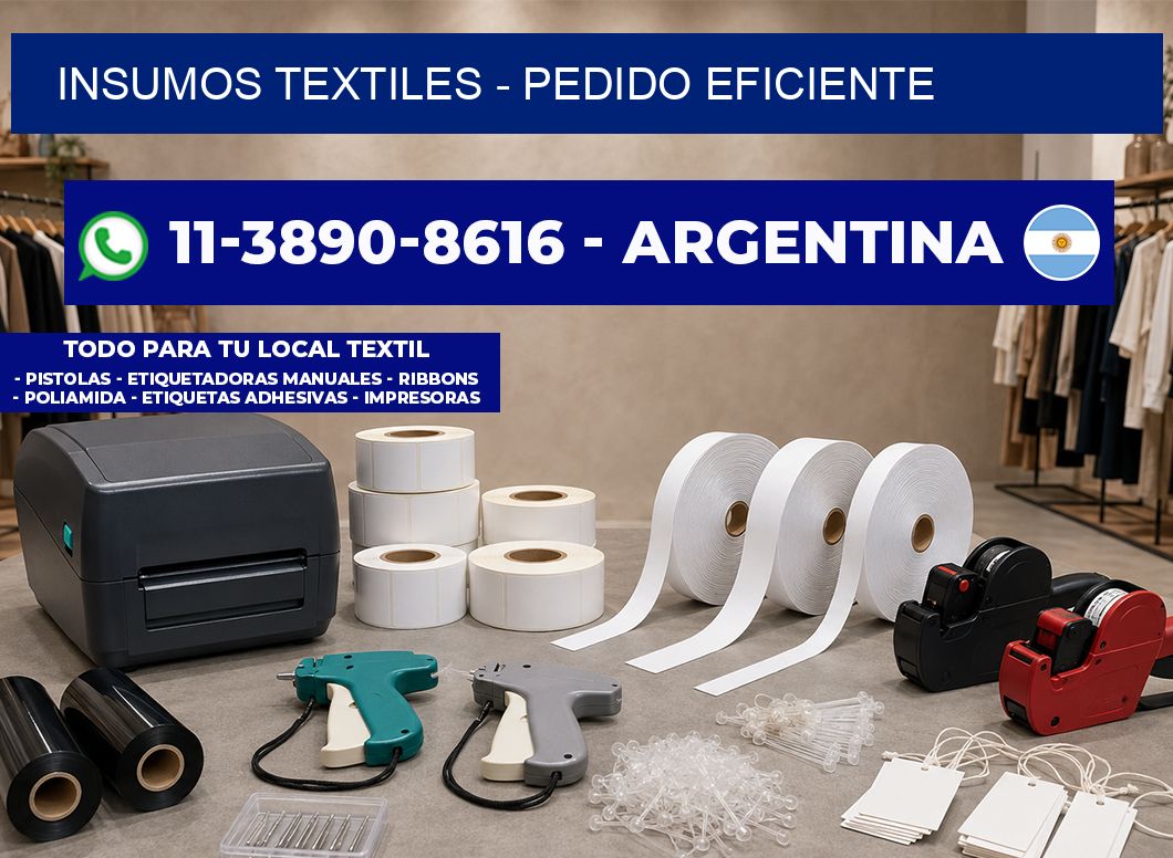 INSUMOS TEXTILES – Pedido eficiente