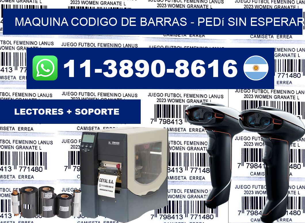 MAQUINA CODIGO DE BARRAS - Pedí sin esperar