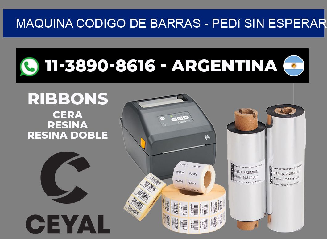 MAQUINA CODIGO DE BARRAS - Pedí sin esperar