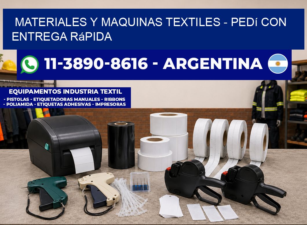 MATERIALES Y MAQUINAS TEXTILES - Pedí con entrega rápida
