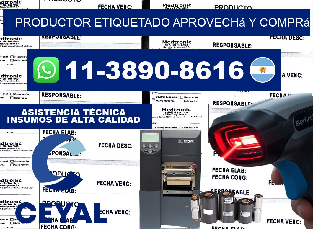 PRODUCTOR ETIQUETADO Aprovechá y comprá