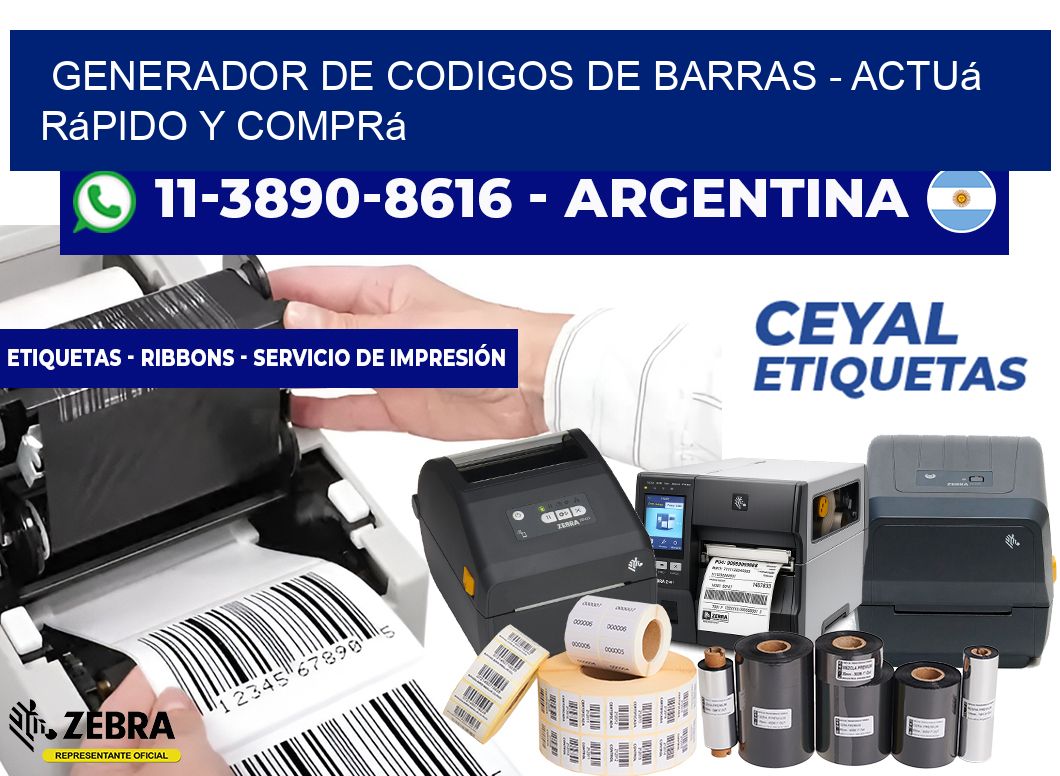 generador de codigos de barras - Actuá rápido y comprá