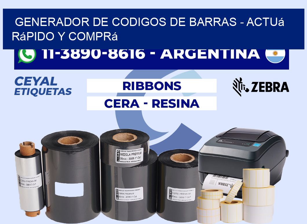 generador de codigos de barras - Actuá rápido y comprá