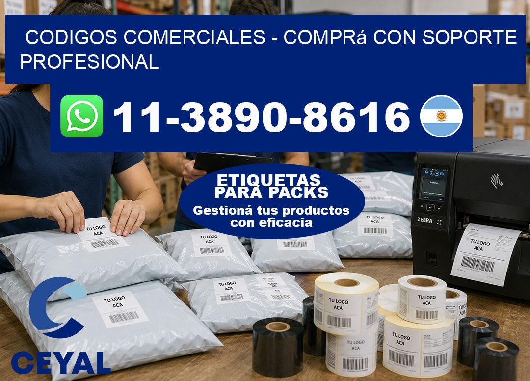 Codigos comerciales - Comprá con soporte profesional