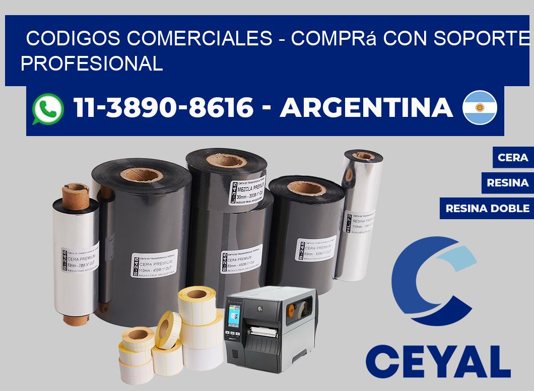 Codigos comerciales - Comprá con soporte profesional