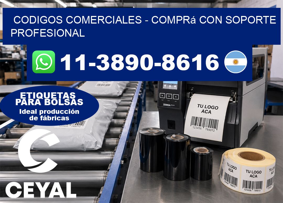 Codigos comerciales – Comprá con soporte profesional