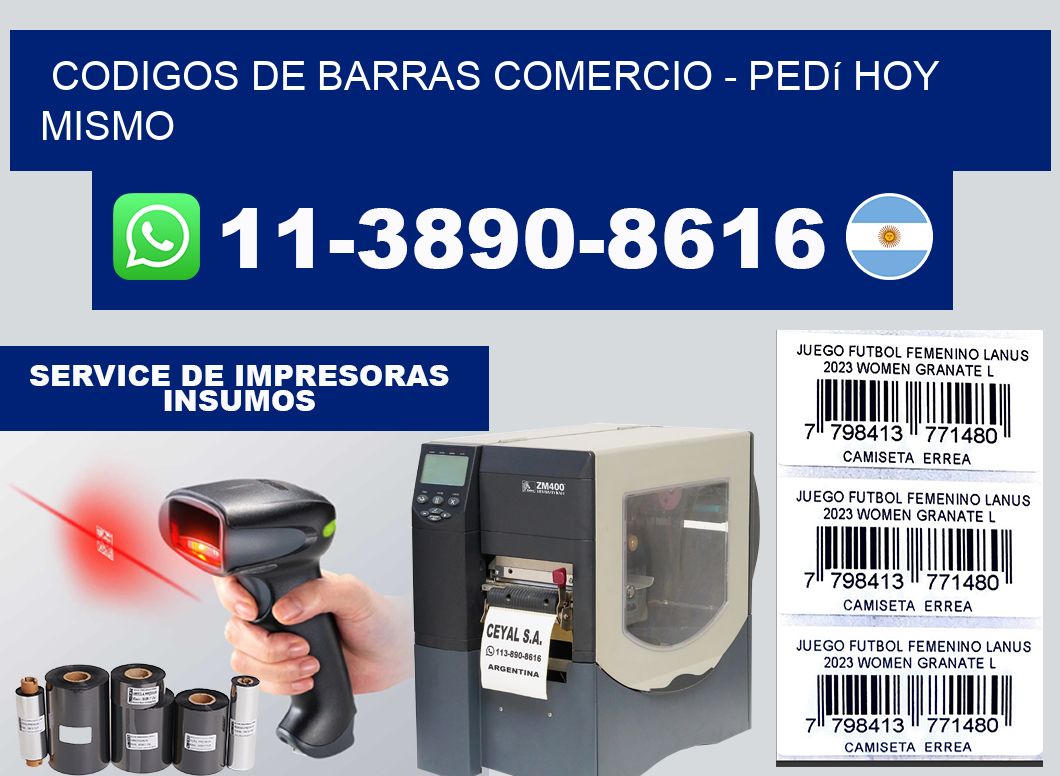 Codigos de barras comercio - Pedí hoy mismo