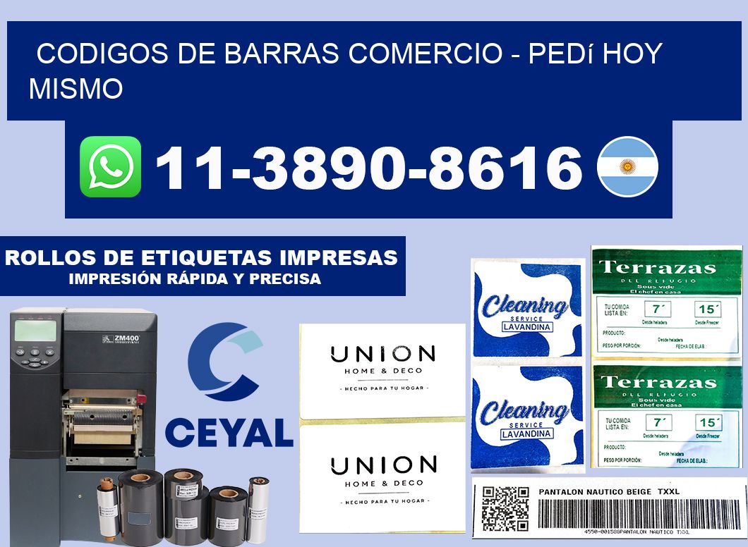 Codigos de barras comercio - Pedí hoy mismo
