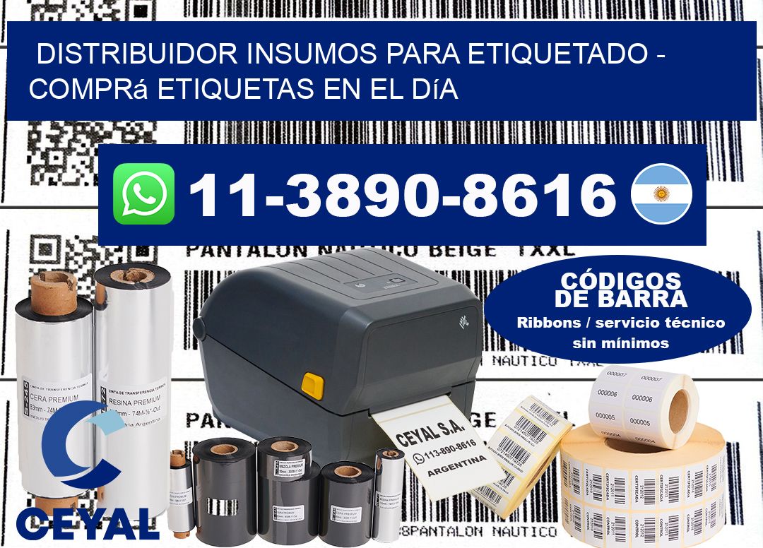 DISTRIBUIDOR INSUMOS PARA ETIQUETADO - Comprá etiquetas en el día