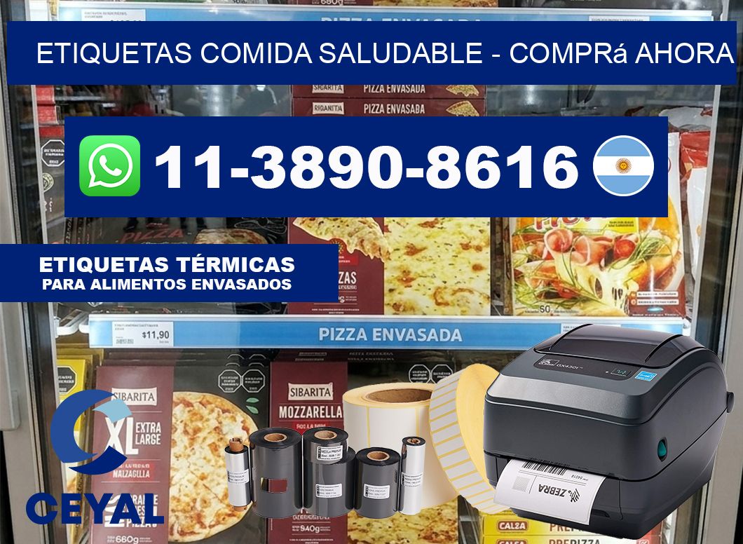 ETIQUETAS COMIDA SALUDABLE – Comprá ahora