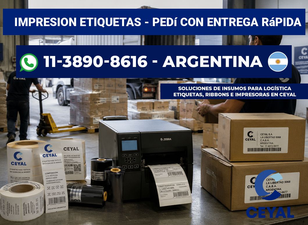 IMPRESION ETIQUETAS – Pedí con entrega rápida