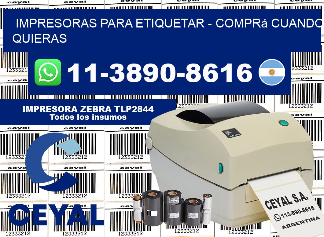 IMPRESORAS PARA ETIQUETAR - Comprá cuando quieras
