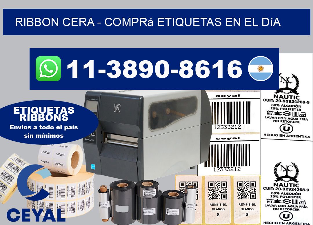 Ribbon cera – Comprá etiquetas en el día