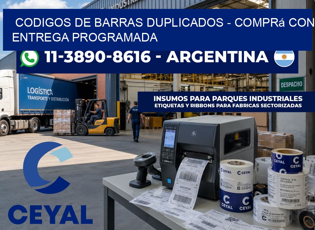 codigos de barras duplicados - Comprá con entrega programada