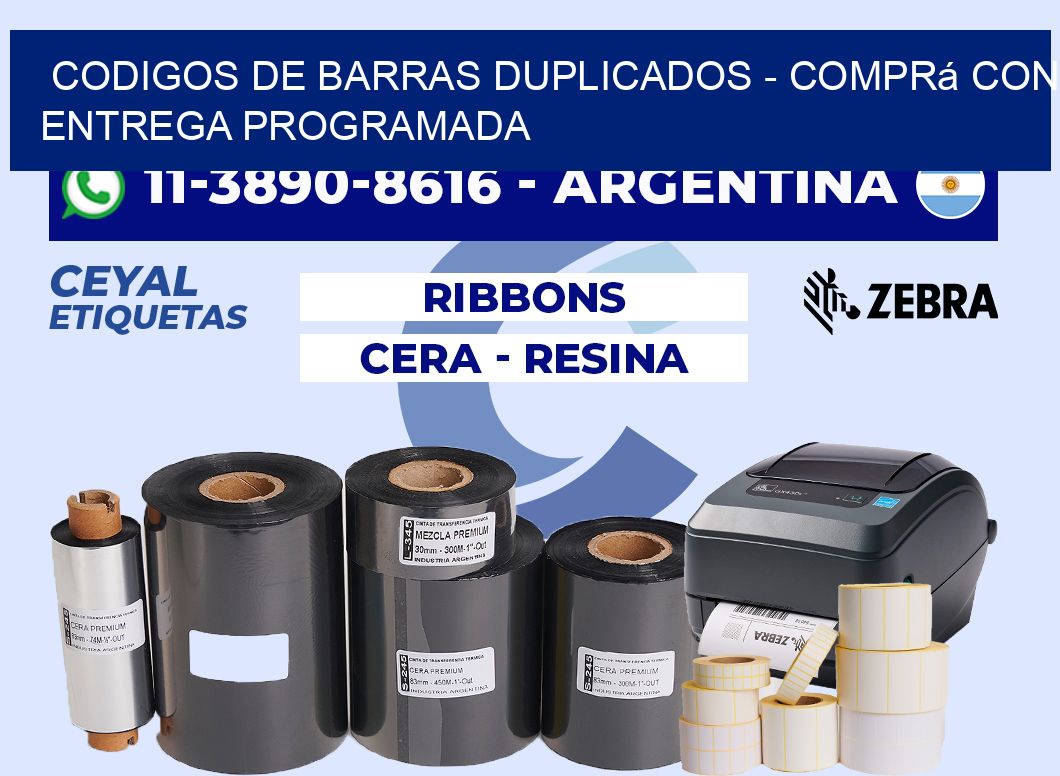 codigos de barras duplicados - Comprá con entrega programada