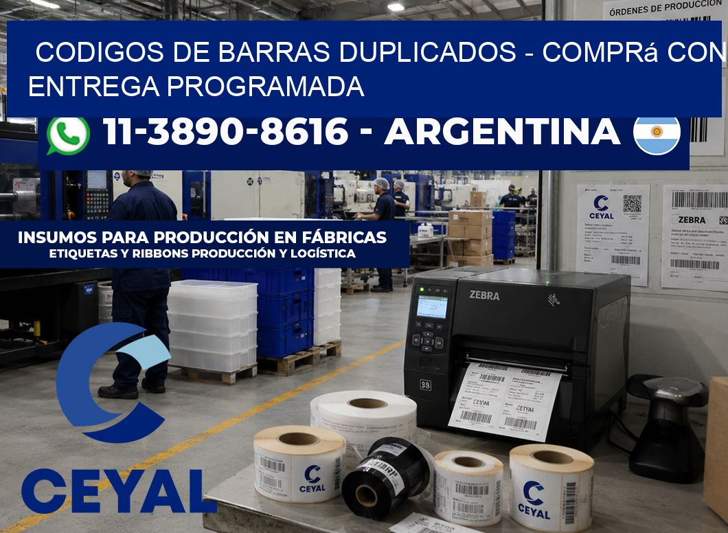 codigos de barras duplicados – Comprá con entrega programada