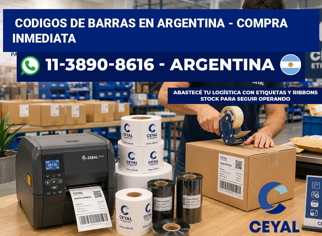 codigos de barras en argentina - Compra inmediata