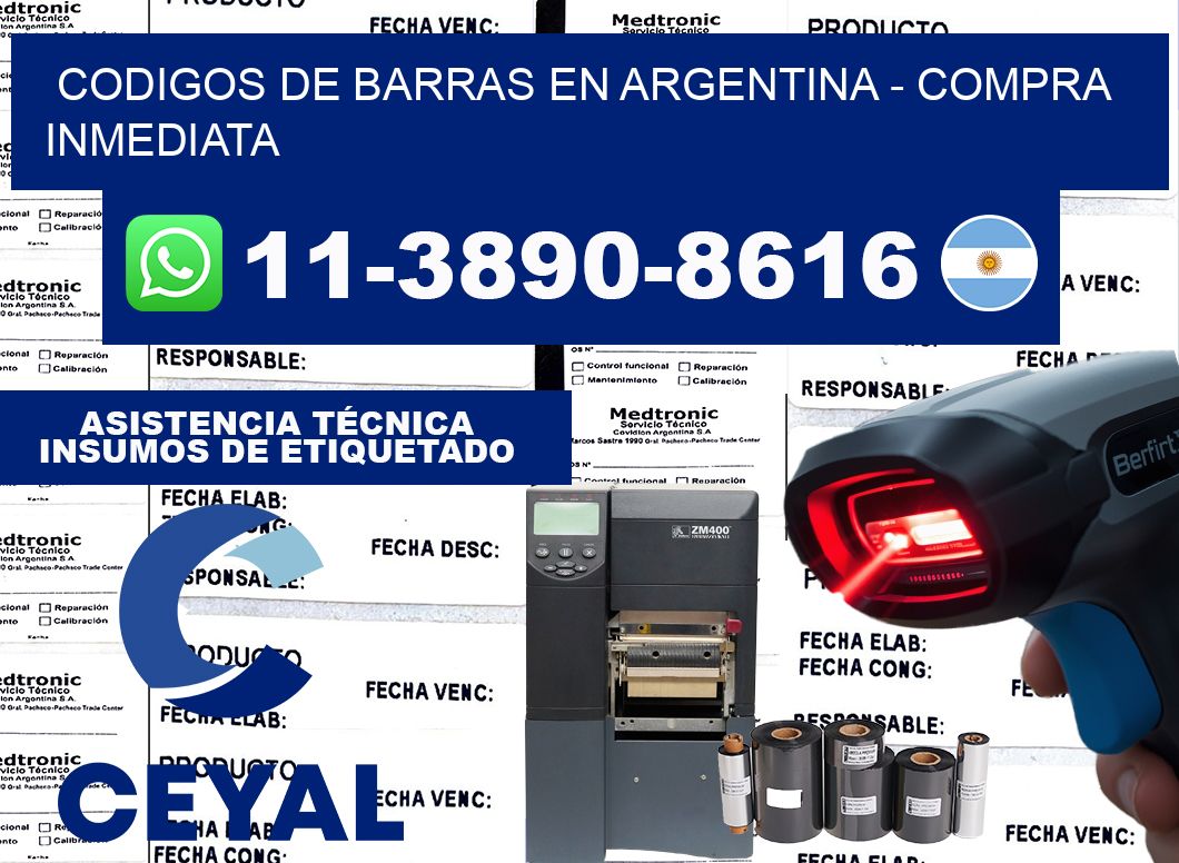 codigos de barras en argentina - Compra inmediata