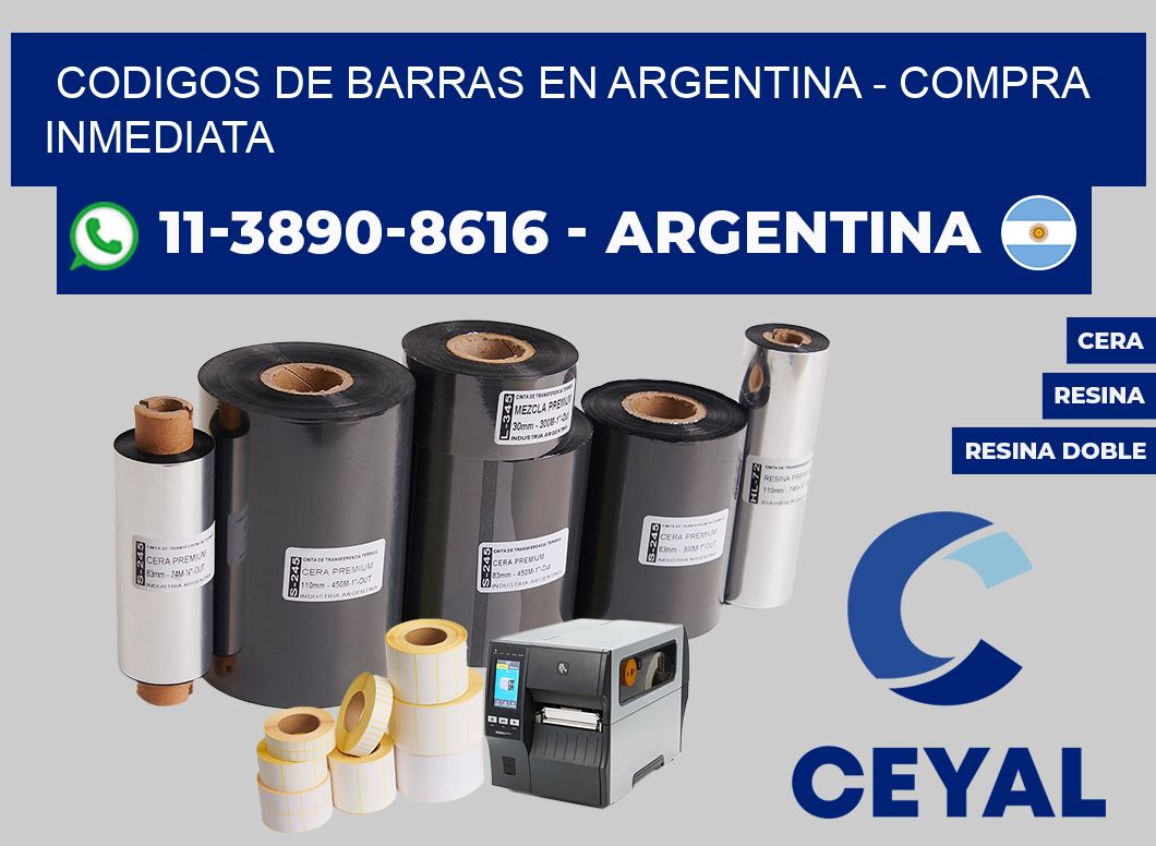 codigos de barras en argentina - Compra inmediata