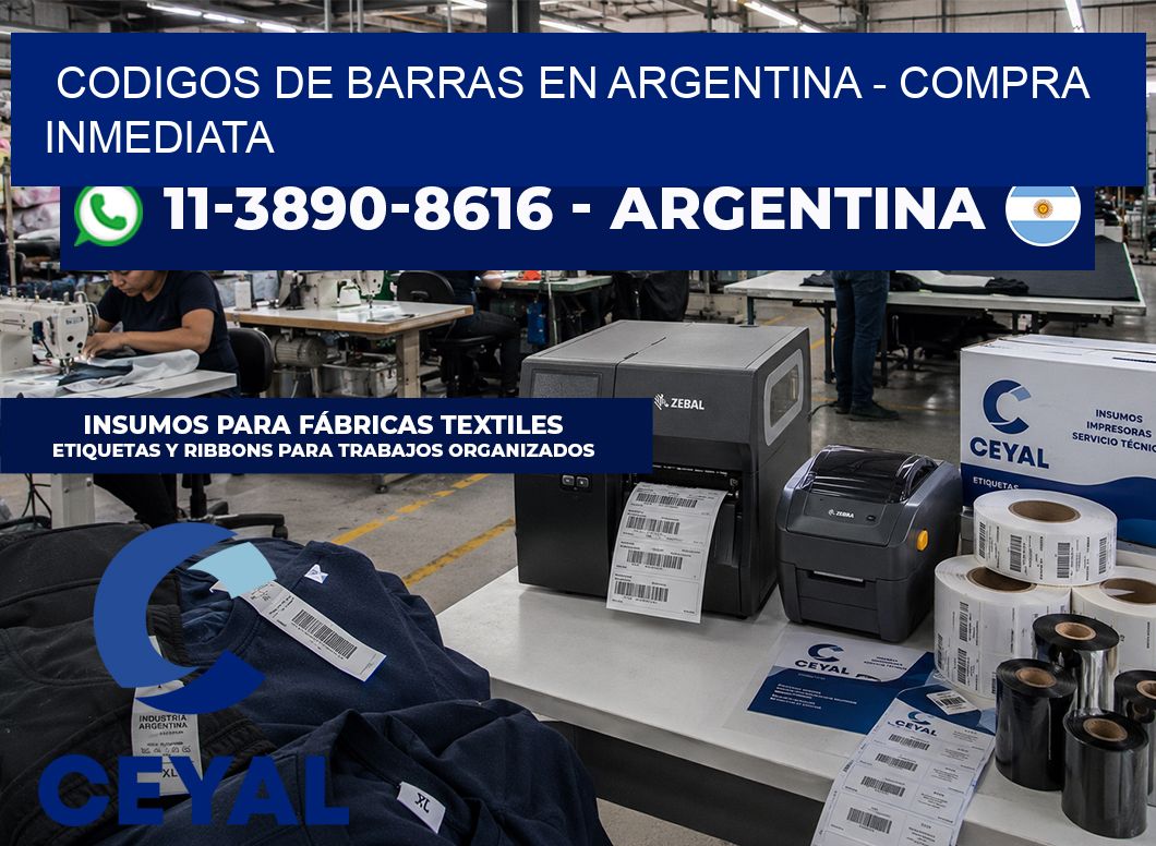codigos de barras en argentina – Compra inmediata