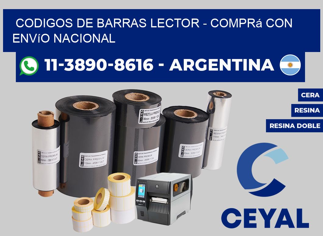 codigos de barras lector - Comprá con envío nacional