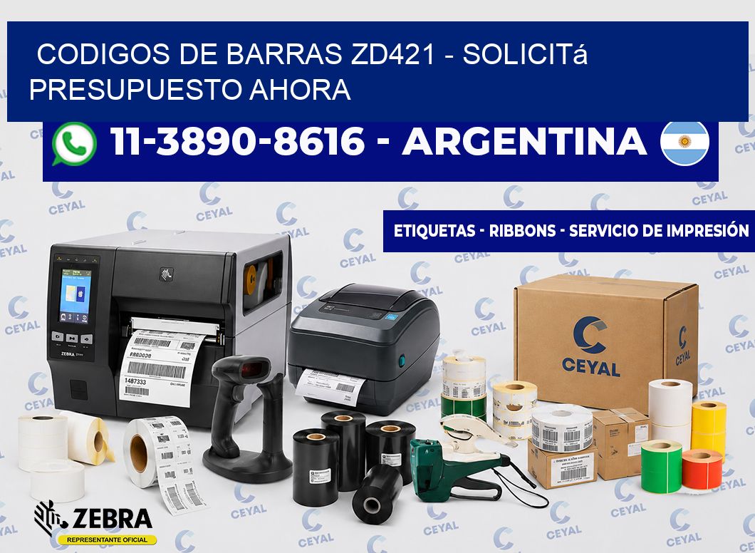 codigos de barras zd421 - Solicitá presupuesto ahora