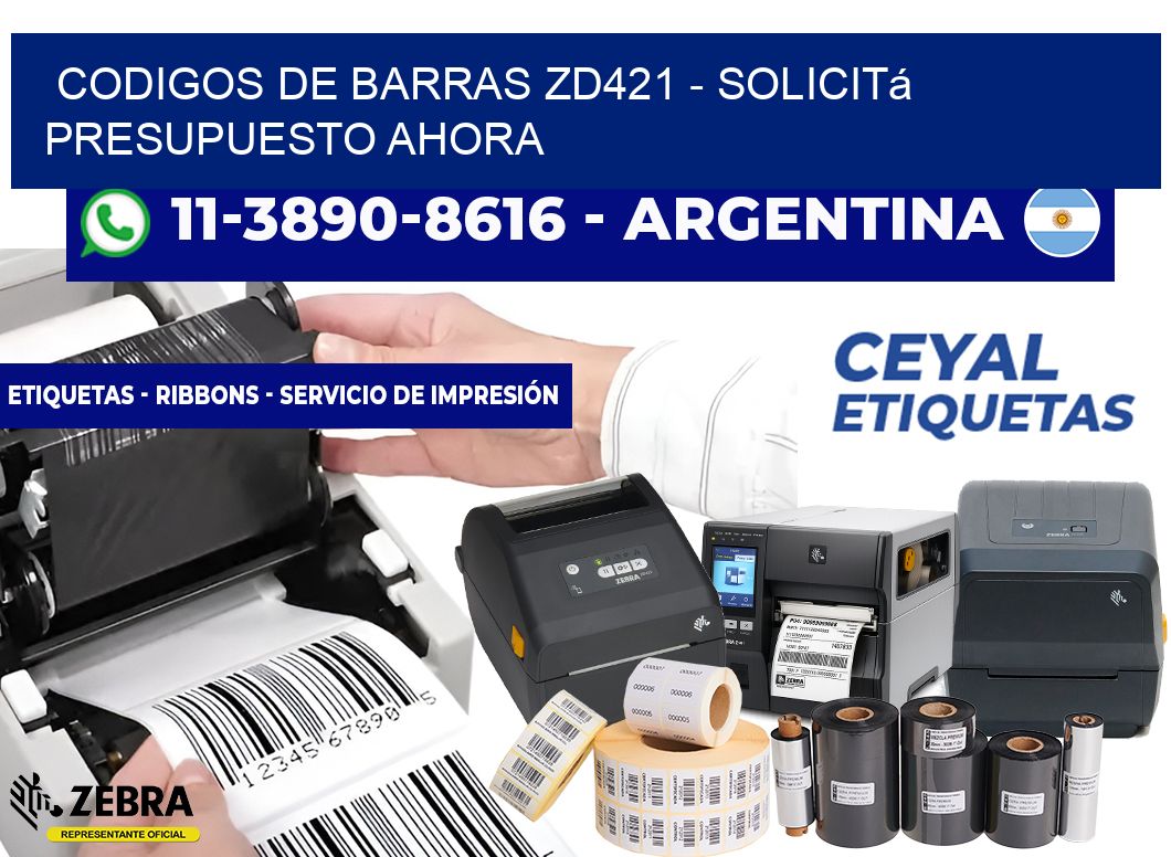 codigos de barras zd421 – Solicitá presupuesto ahora