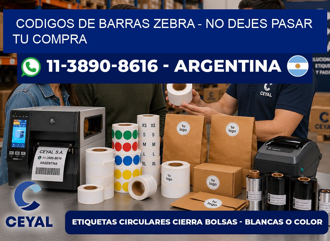 codigos de barras zebra - No dejes pasar tu compra