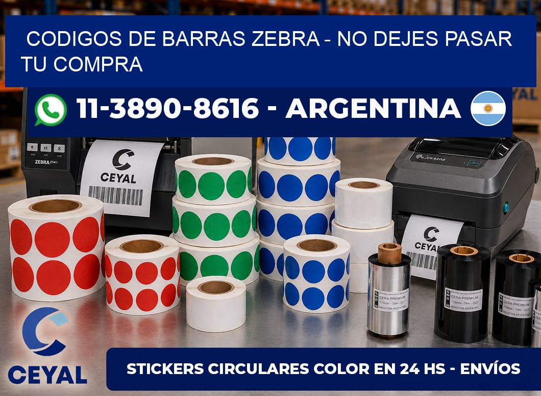 codigos de barras zebra - No dejes pasar tu compra