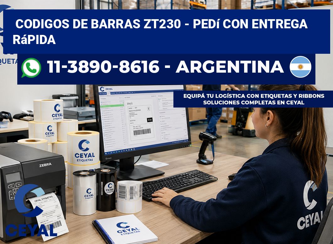 codigos de barras zt230 – Pedí con entrega rápida