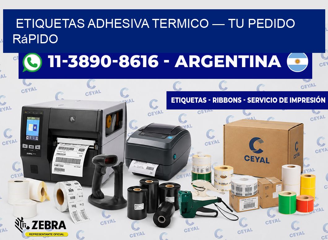 etiquetas adhesiva termico — Tu pedido rápido