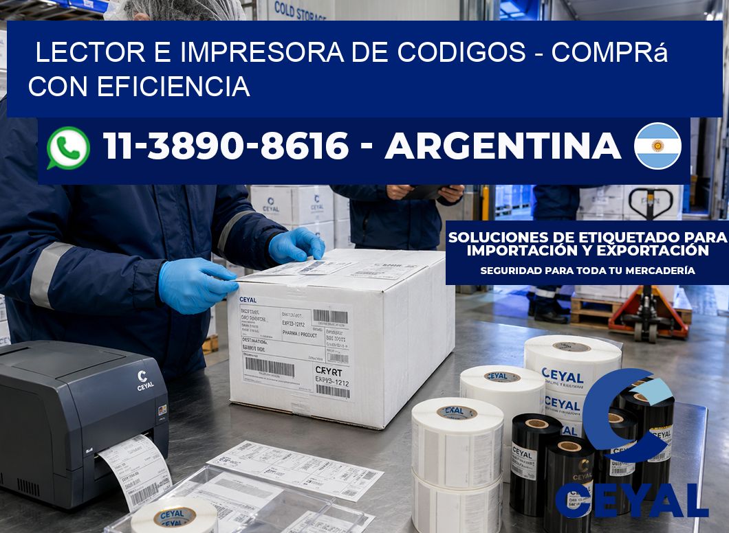 lector e impresora de codigos - Comprá con eficiencia