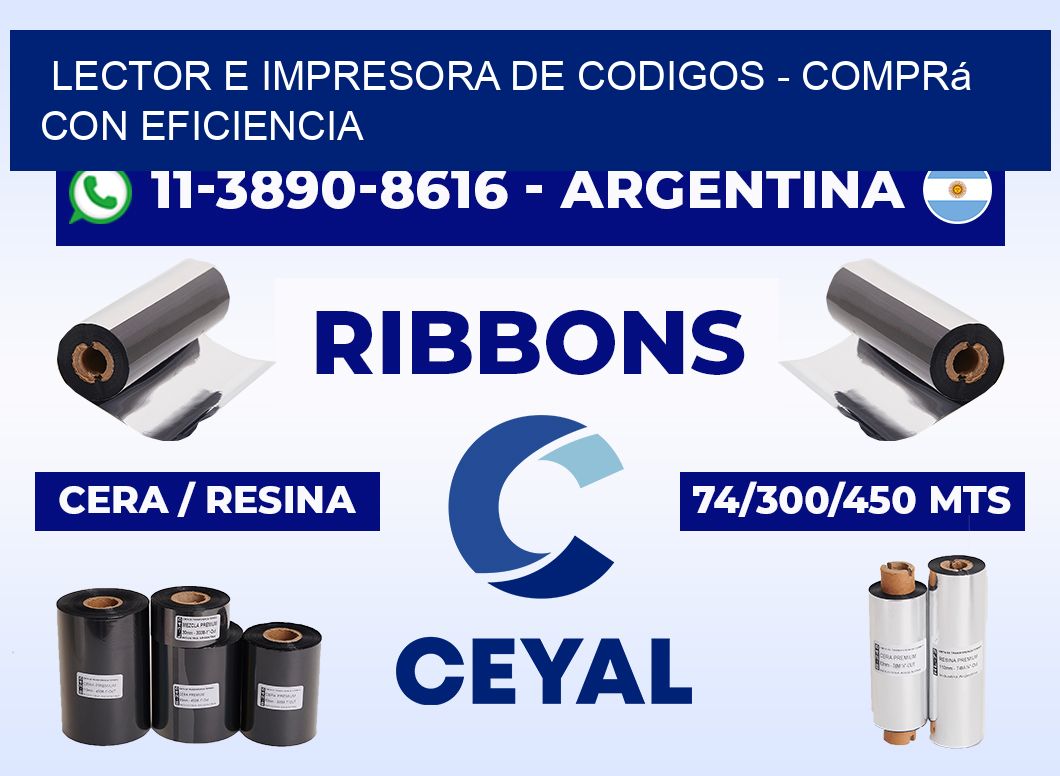 lector e impresora de codigos - Comprá con eficiencia