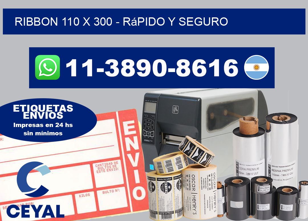ribbon 110 x 300 - rápido y seguro