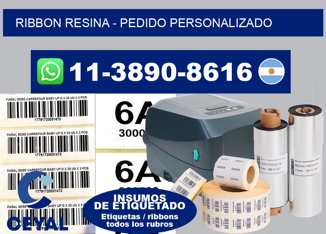ribbon resina - Pedido personalizado